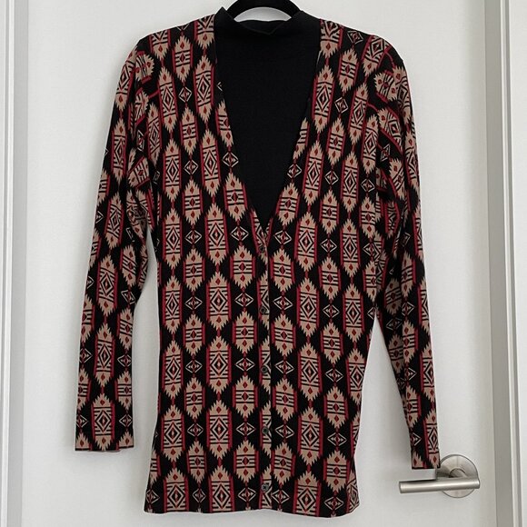 Jones New York Signature Southwestern Cardigan Sweater XL - Picture 1 of 5